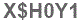 The text to enter in the texbox below is: X$H0Y1