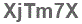 The text to enter in the texbox below is: XjTm7X