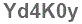The text to enter in the texbox below is: Yd4K0y