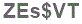 The text to enter in the texbox below is: ZEs$VT