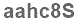 The text to enter in the texbox below is: aahc8S