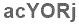 The text to enter in the texbox below is: acYORj