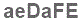 The text to enter in the texbox below is: aeDaFE