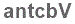 The text to enter in the texbox below is: antcbV