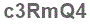 The text to enter in the texbox below is: c3RmQ4