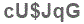 The text to enter in the texbox below is: cU$JqG