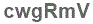 The text to enter in the texbox below is: cwgRmV