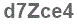 The text to enter in the texbox below is: d7Zce4