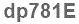 The text to enter in the texbox below is: dp781E