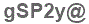 The text to enter in the texbox below is: gSP2y@