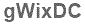 The text to enter in the texbox below is: gWixDC