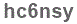 The text to enter in the texbox below is: hc6nsy