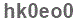 The text to enter in the texbox below is: hk0eo0