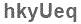 The text to enter in the texbox below is: hkyUeq