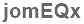 The text to enter in the texbox below is: jomEQx