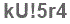 The text to enter in the texbox below is: kU!5r4