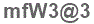 The text to enter in the texbox below is: mfW3@3