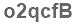 The text to enter in the texbox below is: o2qcfB