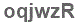 The text to enter in the texbox below is: oqjwzR