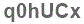 The text to enter in the texbox below is: q0hUCx