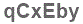 The text to enter in the texbox below is: qCxEby