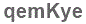 The text to enter in the texbox below is: qemKye