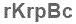 The text to enter in the texbox below is: rKrpBc