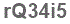 The text to enter in the texbox below is: rQ34i5