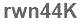 The text to enter in the texbox below is: rwn44K