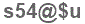 The text to enter in the texbox below is: s54@$u