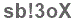 The text to enter in the texbox below is: sb!3oX