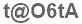 The text to enter in the texbox below is: t@O6tA