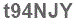 The text to enter in the texbox below is: t94NJY