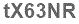 The text to enter in the texbox below is: tX63NR