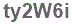 The text to enter in the texbox below is: ty2W6i