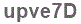 The text to enter in the texbox below is: upve7D