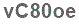 The text to enter in the texbox below is: vC80oe