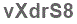 The text to enter in the texbox below is: vXdrS8