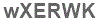 The text to enter in the texbox below is: wXERWK