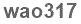 The text to enter in the texbox below is: wao317