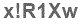 The text to enter in the texbox below is: x!R1Xw